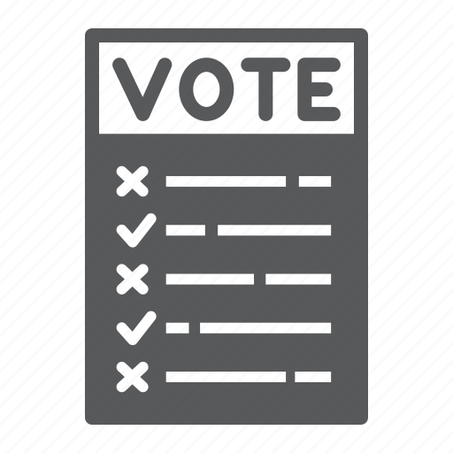 Checklist, voting, ballot, election, paper, form, vote icon - Download on Iconfinder