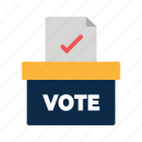 ballot, vote, box, thumb, election