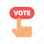 online, voting, button 