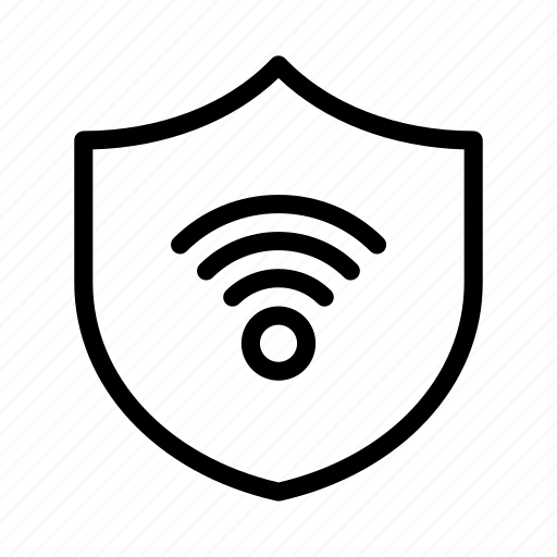 Shield, signal, lock, security, protection icon - Download on Iconfinder