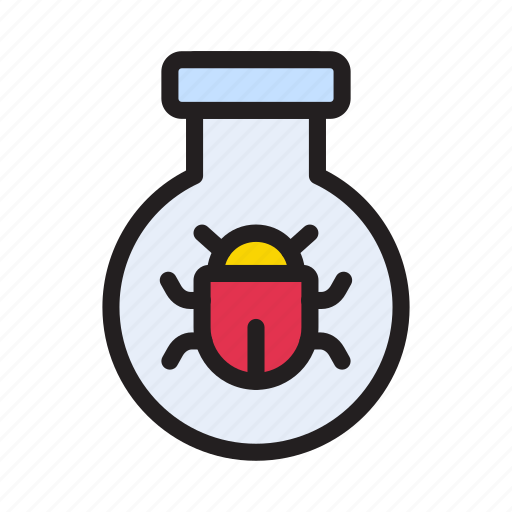 Bug, danger, malware, virus, beaker icon - Download on Iconfinder