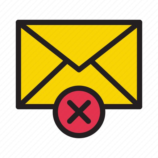 Inbox, mail, cancel, delete, message icon - Download on Iconfinder