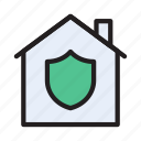 house, home, vpn, security, shield