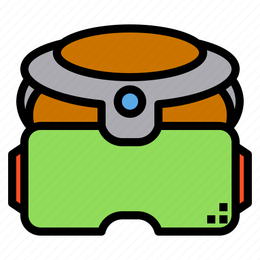 Business, equipment, headset, smiling, video, vr, watching icon - Download on Iconfinder