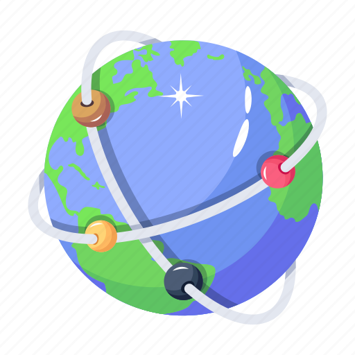 Technology world, virtual world, global technology, world, globe icon - Download on Iconfinder