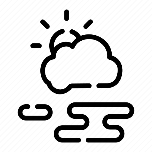 Foggy, windy, cloud, weather, interface, cloudy, wind icon - Download on Iconfinder