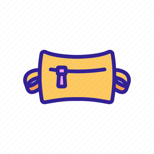 Bag, belt, mobile, safety, traveler, waist, zipper icon - Download on Iconfinder
