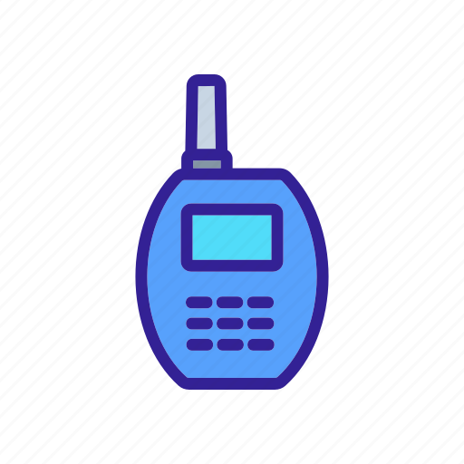Device, different, rounded, style, talkie, walkie, wireless icon - Download on Iconfinder