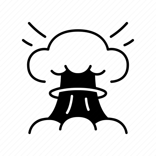 Expolsion, atomic bomb, radioactivity, nuclear, war, smoke icon - Download on Iconfinder