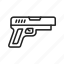 pistol, weapon, handgun, revolver, flare gun, firearm, bullets, rifle 