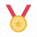 medal, reward, ribbon, best, achievement, gold, honor, star