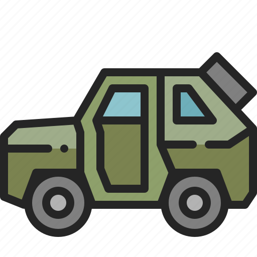 Armored, vehicle, military, car, transportation, army, jeep icon - Download on Iconfinder