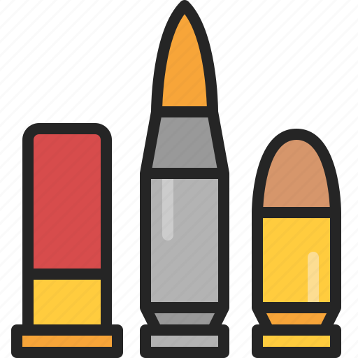 Bullet, gun, shot, ammo, ammunition, military, weapon icon - Download on Iconfinder