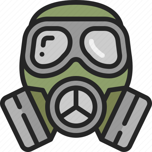Gas, mask, protection, pollution, safety, military, chemical icon - Download on Iconfinder