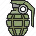 grenade, bomb, hand, explosive, weapon, military, war
