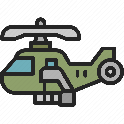 Helicopter, army, military, transportation, combat, war, aircraft icon - Download on Iconfinder