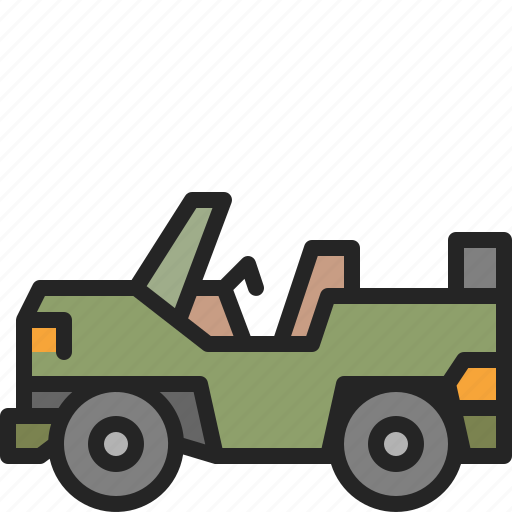 Military, jeep, car, transportation, vehicle, armored, army icon - Download on Iconfinder