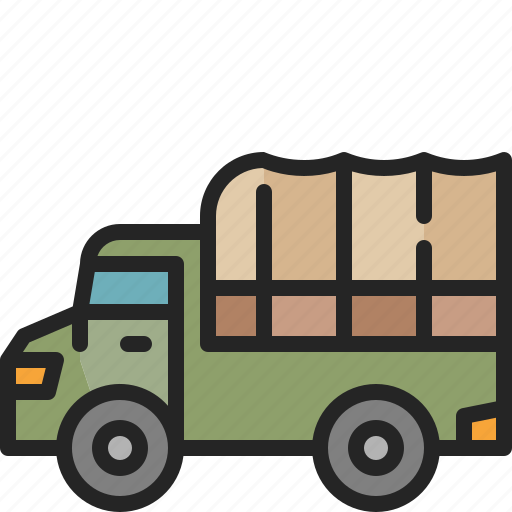Military, truck, car, transportation, vehicle, army, automobile icon - Download on Iconfinder