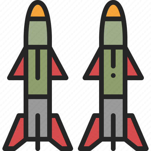 Missile, rocket, weapon, military, nuclear, war, army icon - Download on Iconfinder
