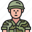 soldier, infantry, military, army, avatar, uniform, man, warrier, user 