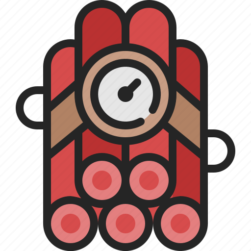 Time, bomb, dynamite, weapon, explosive, military, tnt icon - Download on Iconfinder