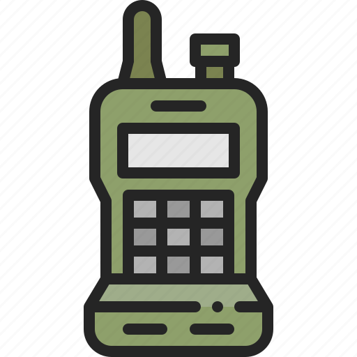 Walkie, talkie, communication, radio, portable, transceiver, device icon - Download on Iconfinder