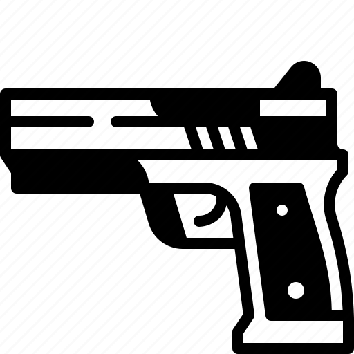 Pistol, gun, handgun, revolver, weapon, firearm, armament icon - Download on Iconfinder