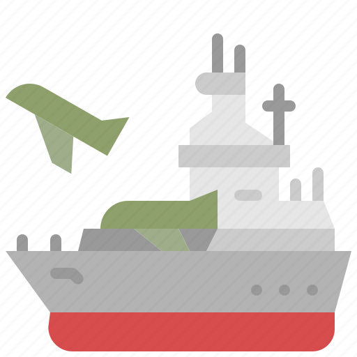 Aircraft, carrier, battleship, military, transportation, navy, army icon - Download on Iconfinder