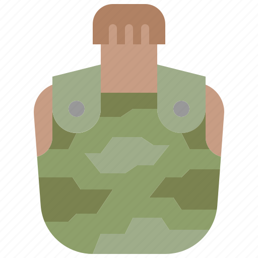 Canteen, water, bottle, soldier, drink, camouflage, army icon - Download on Iconfinder