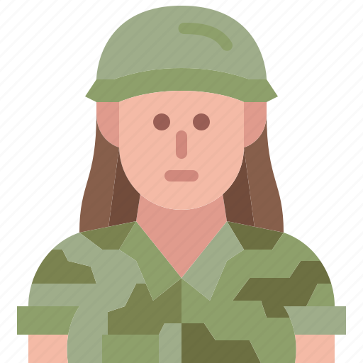 Female, soldier, women, army, avatar, military, uniform icon - Download on Iconfinder