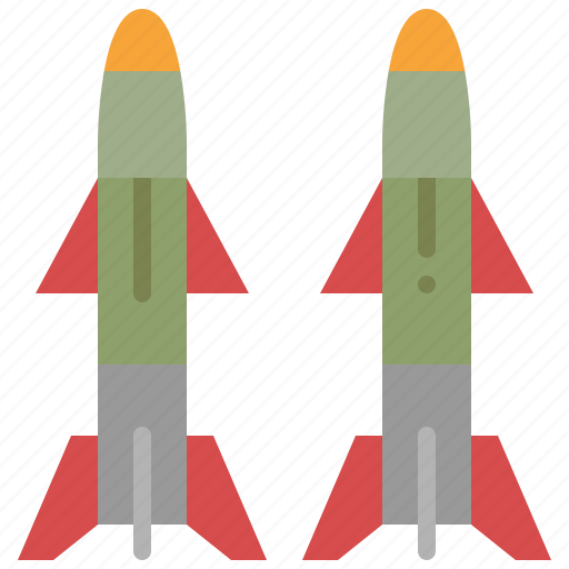 Missile, rocket, weapon, military, nuclear, war, army icon - Download on Iconfinder