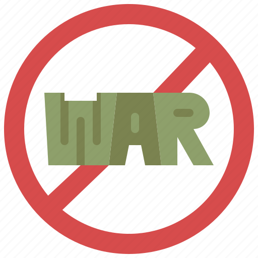 No, war, stop, protest, peace, pacifism, prohibition icon - Download on Iconfinder