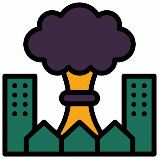 Attack, assault, bomb, city, explosion, war, conflict icon - Download on Iconfinder