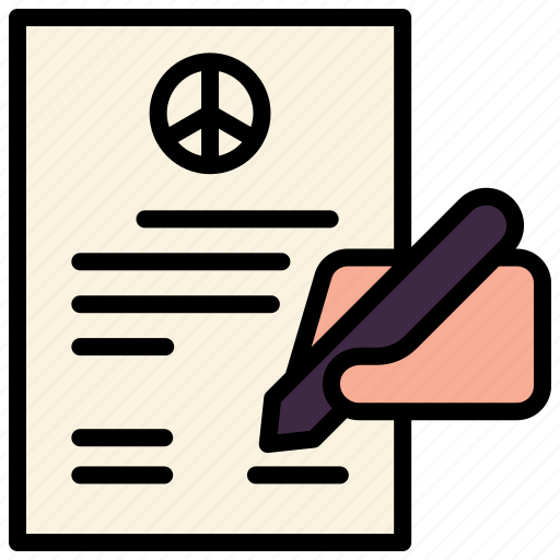 Contract, peace, war, armistice, negotiation, negotiate, conflict icon - Download on Iconfinder