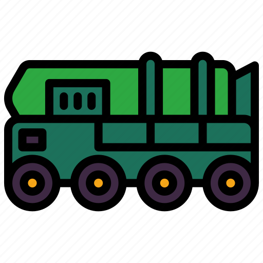 Missile, truck, nuke, nuclear, war, military, army icon - Download on Iconfinder