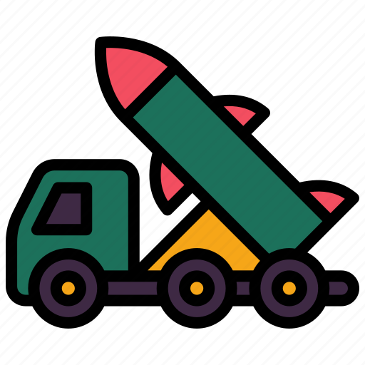 Missile, truck, nuke, nuclear, war, military, launch icon - Download on Iconfinder