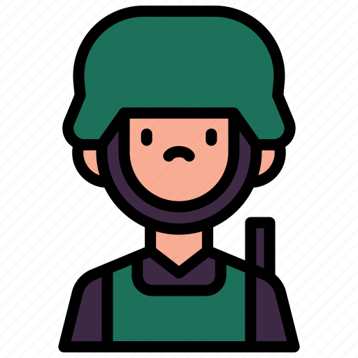 Soldier, army, war, trooper, infantry, military, gear icon - Download on Iconfinder