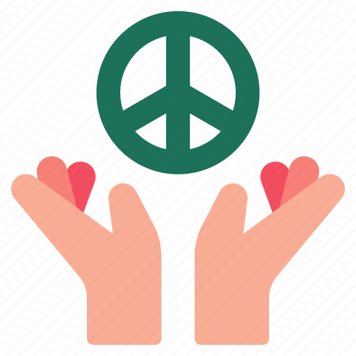 Peace, pacifism, war, people, love, hand, conflict icon - Download on Iconfinder