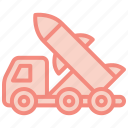 missile, truck, nuke, nuclear, war, military, launch