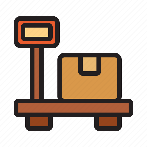Weighing, scale, package, parcel, delivery icon - Download on Iconfinder