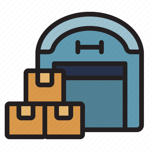 Warehouse, parcel, storage, storehouse, depot icon - Download on Iconfinder