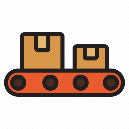 Conveyor, parcel, package, distribution, logistic, factory icon - Download on Iconfinder