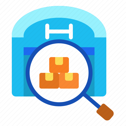 Search, stock, parcel, warehouse, delivery, logistic icon - Download on Iconfinder