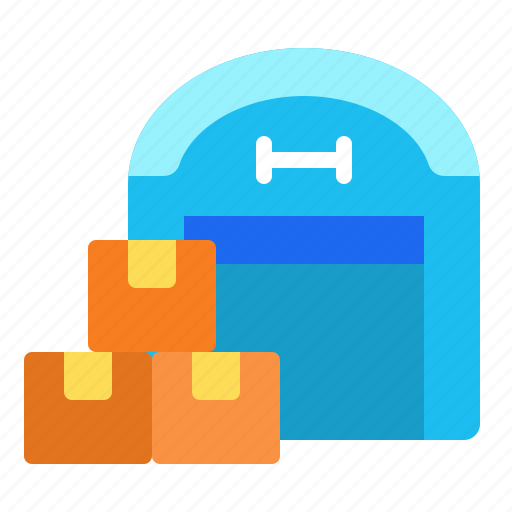 Warehouse, parcel, storage, storehouse, depot icon - Download on Iconfinder