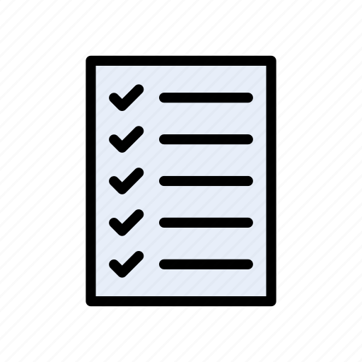 Checklist, document, paper, sheet, tasklist icon - Download on Iconfinder