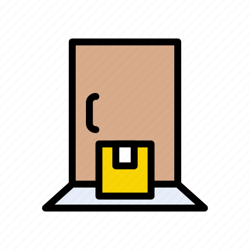 Delivery, door, home, parcel, shipping icon - Download on Iconfinder