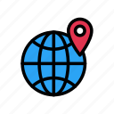 global, gps, location, map, pin