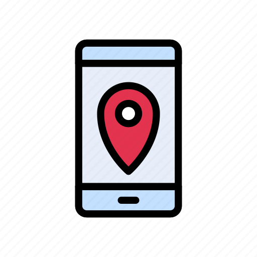 Location, marker, mobile, online, pin icon - Download on Iconfinder