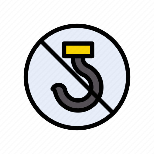 Crane, hook, notallowed, restricted, shipping icon - Download on Iconfinder