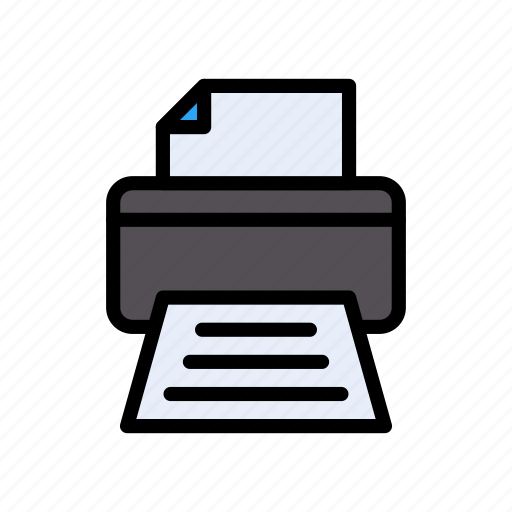 Document, fax, paper, print, printer icon - Download on Iconfinder